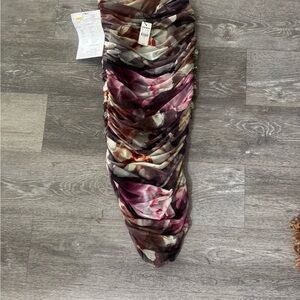 Floral Ruched skirt